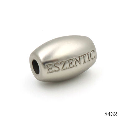16mm Barrel Zinc Alloy Spacer Beads, Custom Embossed Engraved Logo Metal Gold Beads for Bracelet & DIY Jewelry Making