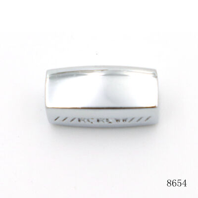 Quality Nickel Plated Customized Logo Engraved Bead Round Metal Square Beads For Bracelets Decorative