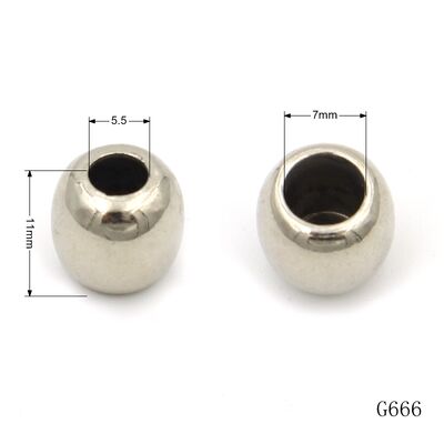 Custom Size Shape Metal Round Bead Zinc Alloy Nickel Plating Logo Bead For Bracelets  Jewelry Making And Personal DIY Crafts