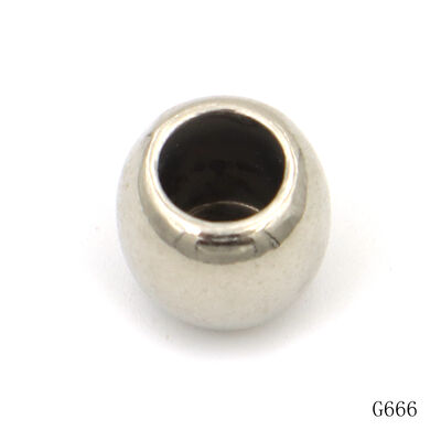 Custom Size Shape Metal Round Bead Zinc Alloy Nickel Plating Logo Bead For Bracelets  Jewelry Making And Personal DIY Crafts