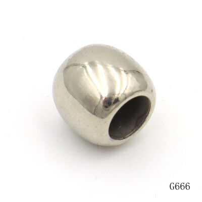 Custom Size Shape Metal Round Bead Zinc Alloy Nickel Plating Logo Bead For Bracelets  Jewelry Making And Personal DIY Crafts