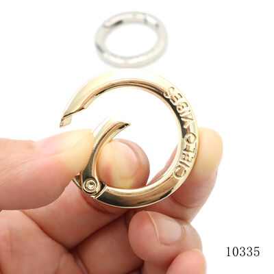 Customized Metal Spring O Ring Size Color Options Push Gate Ring Bag Accessories