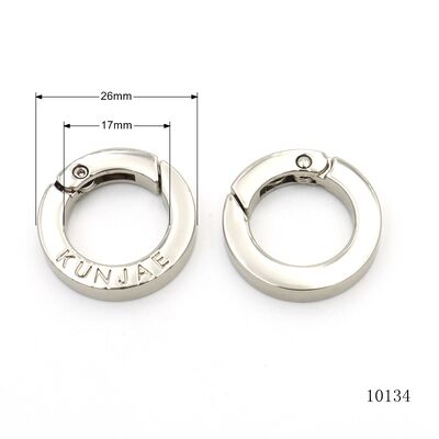 Waterproof Premium Metal Key Chain Clasp Carabiner Custom Logo Flat Spring O Ring