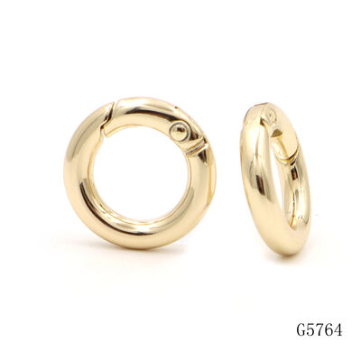 Metal Key Chain Clasp Carabiner Quality Spring O Ring Bag Accessories Keychain Round Ring