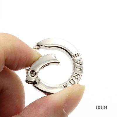Waterproof Premium Metal Key Chain Clasp Carabiner Custom Logo Flat Spring O Ring