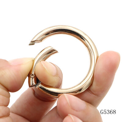 42.3mm Outer Diameter Spring Ring Clasp Gold Plated Metal O Ring for Bags or Key Chains Accessories