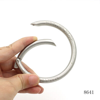 Huge Size Strong Spring O Ring 73mm Bag Carabiner Clip with Logo Engraved Text