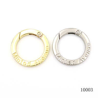 26mm Nickel Round Flat Spring  O Ring Carabiner for HandBags Accessories