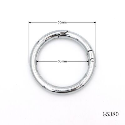 38mm Spring Carabiner Round Circle Spring Ring For Handbag Hardware Accessories