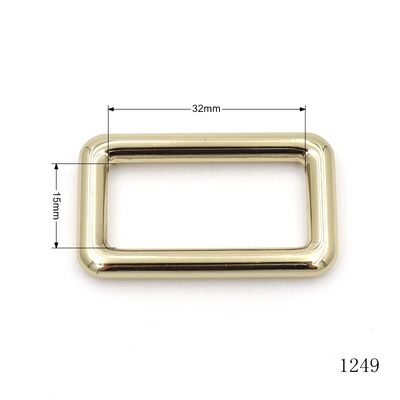 32mm Webbing Strap Buckle Metal Rectangle Zinc Alloy Square Buckle Ring for Leather Bags
