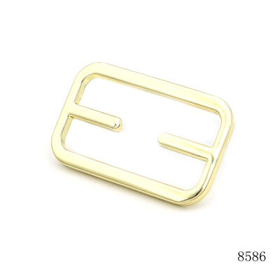 38mm Shiny Gold Metal Triglide Slide Adjuster Buckle Custom Logo Hardware Buckle for Purse strap