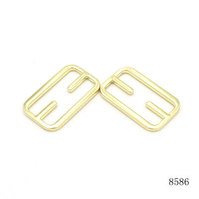 38mm Shiny Gold Metal Triglide Slide Adjuster Buckle Custom Logo Hardware Buckle for Purse strap
