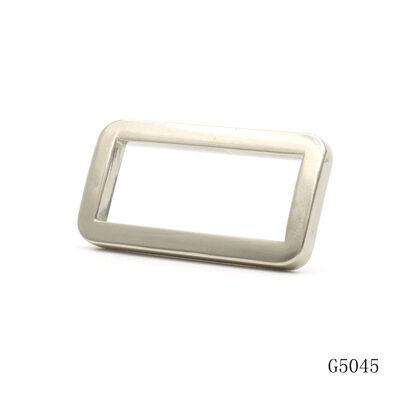 Bag Accessories Metal Square Loop Buckle Strap Adjuster Zinc Alloy Metal Frame Buckle Bag Sliders