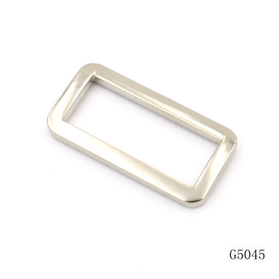 Bag Accessories Metal Square Loop Buckle Strap Adjuster Zinc Alloy Metal Frame Buckle Bag Sliders