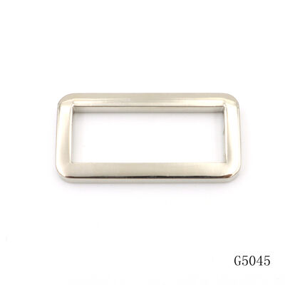 Bag Accessories Metal Square Loop Buckle Strap Adjuster Zinc Alloy Metal Frame Buckle Bag Sliders