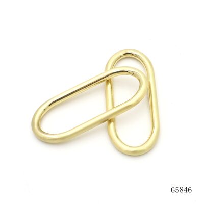 Bag Accessories Strap Buckle Zinc Alloy Die Casting Oval Ring Buckle Slider Adjuster Loop Buckle