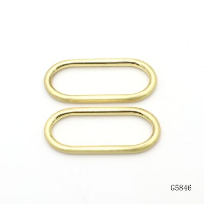 Bag Accessories Strap Buckle Zinc Alloy Die Casting Oval Ring Buckle Slider Adjuster Loop Buckle