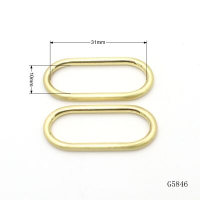 Bag Accessories Strap Buckle Zinc Alloy Die Casting Oval Ring Buckle Slider Adjuster Loop Buckle