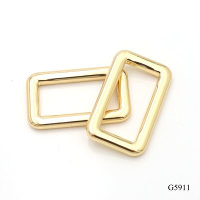 Bag Accessories Metal Square Buckle Quality Zinc Alloy Die Casting Frame Buckle Strap Adjuster Slider Loop Buckle