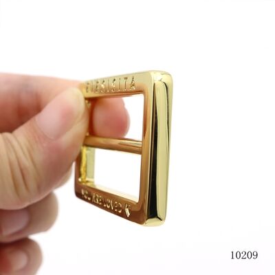 Premium Custom Brand Name Metal Tri-glider Buckle 38mm Belt Slider Adjust Buckle