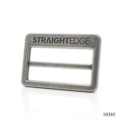 Heavy Duty Anti Silver Metal Logo Tri-glide Buckle 45mm Strap Slider Adjust Buckles
