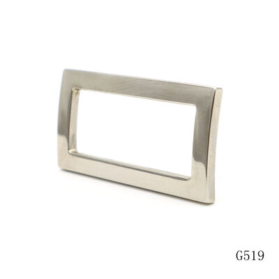 Bag Parts & Accessories Metal Square Loop Buckle Strap Adjuster Slider Zinc Alloy Metal Frame Buckle 