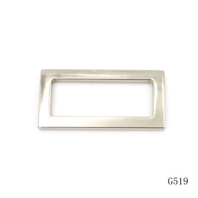 Bag Parts & Accessories Metal Square Loop Buckle Strap Adjuster Slider Zinc Alloy Metal Frame Buckle 