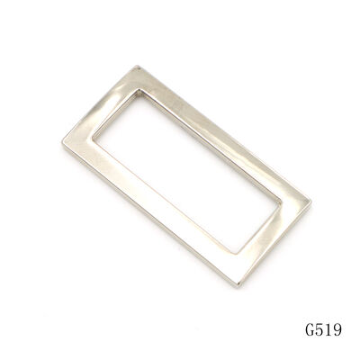 Bag Parts & Accessories Metal Square Loop Buckle Strap Adjuster Slider Zinc Alloy Metal Frame Buckle 