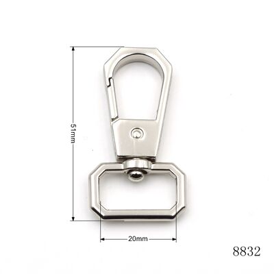 Unique Design Bag Swivel Snap Hook Hexagonal Carabiner Custom Logo Bag Hardware Hook