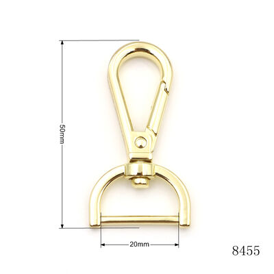 20mm Swivel D Ring Snap Hook Custom Carabiner Classical Design Metal Clasp