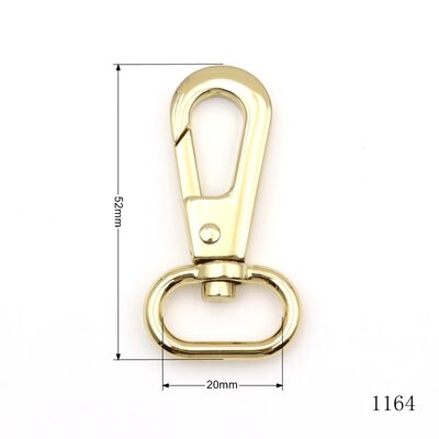 Bag Accessories Metal Snap Hook 20mm Bag Snap Hook Keychain Holder Hook Clip