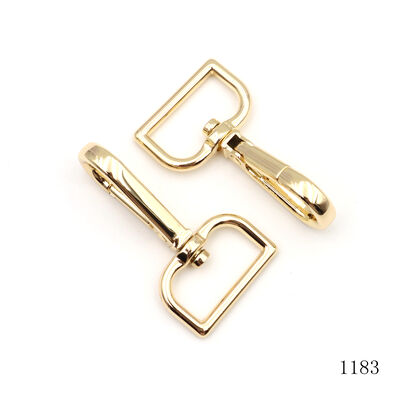 50mm Light Gold Rotating Carabiner Swivel Snap Hook High Quality Handbag Metal Clasp