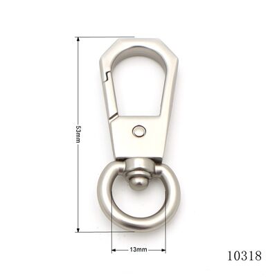 Hexagonal Faceted Swivel Snap Hook Premium Die-Cast Zinc Alloy Angular Trigger Clasp with 360° Swivel Ring for Luxury Handbag Keychain and Pet Collar Hardware