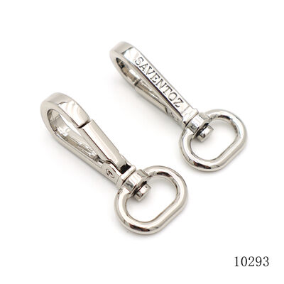 Quality Bag Accessories Durable Metal Swivel Hooks Custom Logo Metal Keychain Snap Clip