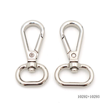 Quality Bag Accessories Durable Metal Swivel Hooks Custom Logo Metal Keychain Snap Clip