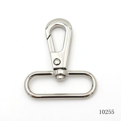 Nickel Logo Engraved Nickel Swivel Snap Hook Metal Hooks For Handbag Fittings