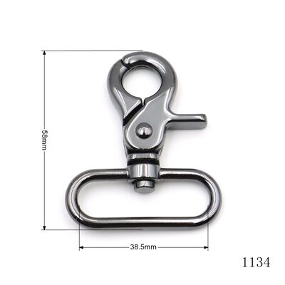 Heavy Duty Swivel Trigger Snap Hook 38.5mm Inner Width Leather Bag Shoulder Strap Clasp for Tool Bag Hardware