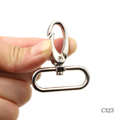High Quality Standard Size Various Size Nickel Swivel Snap Hook Metal Clasp Hooks For Handbag Hardware