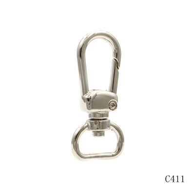 Nickel 13mm Metal Swivel Snap Hook Metal Clasp Snap Hooks For Handbag 