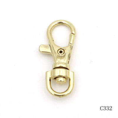 Gold Mini Metal Swivel Snap Hook Metal Clasp Hooks For Keychain Set Fittings Decorative