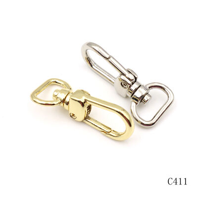 Nickel 13mm Metal Swivel Snap Hook Metal Clasp Snap Hooks For Handbag 