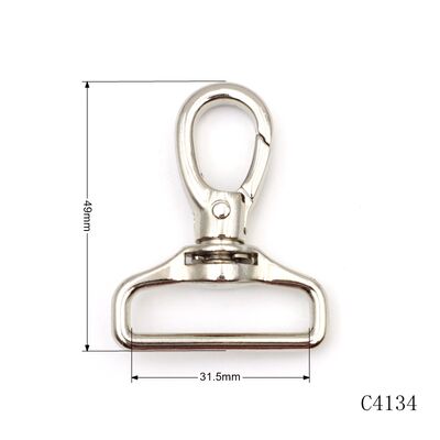 Nickel Metal Swivel Snap Hook Zinc Alloy Swivel Clasp Hook For Bag Hardware Accessories