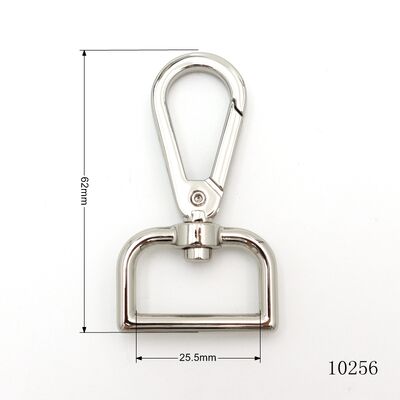 Bag Parts & Accessories 1" Inch Metal Snap Hook Customized Logo Durable Swivel Hook