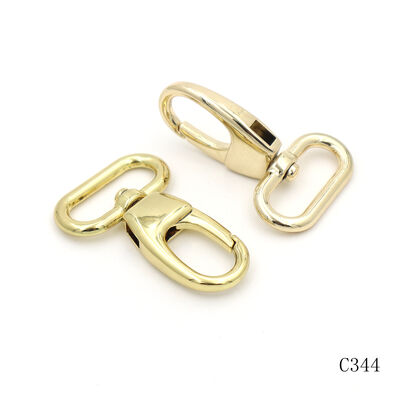 Gold Plated 26mm Bag Hook Clip Heavy Duty Swivel Hook Snap Hook For Bags