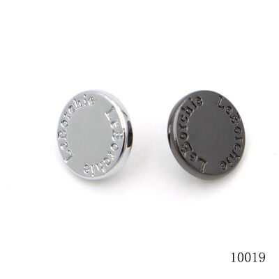 Leather Strap Decoration Rivet Quality Shiny Silver Black Gunmetal Metal Logo Rivet Customized Cap Rivet Stud 