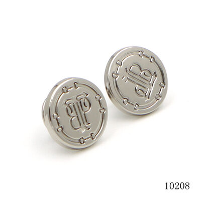 15mm Custom Logo Engraved Cap Rivet Metal Double Cap Rivets  Zinc Alloy Rivet For Bag Hardware Accessories