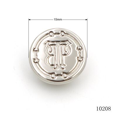 15mm Custom Logo Engraved Cap Rivet Metal Double Cap Rivets  Zinc Alloy Rivet For Bag Hardware Accessories