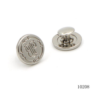 15mm Custom Logo Engraved Cap Rivet Metal Double Cap Rivets  Zinc Alloy Rivet For Bag Hardware Accessories