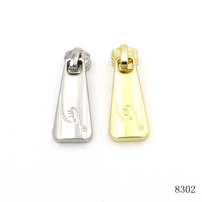 Gold Zipper Puller Custom Logo Engraved Metal Zipper Pull Tab For Handbags Hardware Accessories