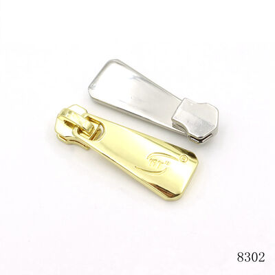 Gold Zipper Puller Custom Logo Engraved Metal Zipper Pull Tab For Handbags Hardware Accessories